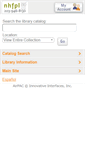 Mobile Screenshot of library.nhfpl.org